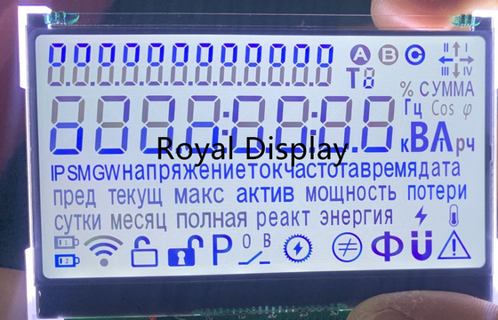 電子メートルのためのST7033 IC 7 Sgement LCDの表示TN STN FSTN注文LCDのパネル
