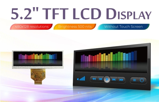 5.2'' 480*RGB*128 TFT LCD モジュール ウィンスター WF52ATLASDNN0 6時を入れ替える