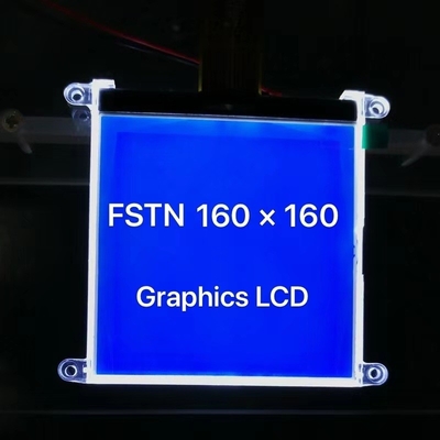 160*160 スタンドオフ付きグラフィックLCDモジュール 6H FSTN ポジティブ・トランスフレクト・ワイド・温度 UC1698U