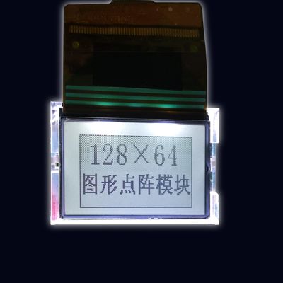 128X64dots Yellow-green写実的なLCDの表示モジュールの工場卸売12864 LCDの表示の青