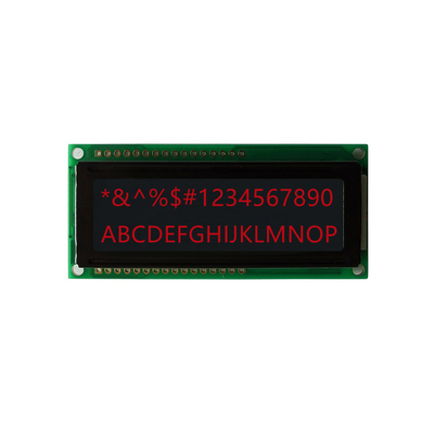 Lcdのバックライトが付いている特性LcdモジュールのFstn 16x2の黒の特性LCDの表示