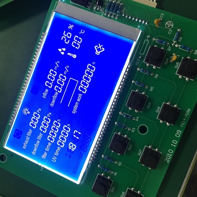 注文LCDのパネルのStnの青く写実的な陰性はフィルターのためのLCDのモニターを分極する