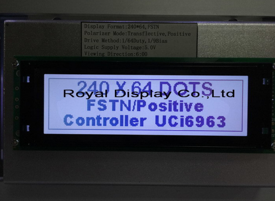 カスタマイズされた設計コグ240X64はLcdのバックライトが付いている写実的なLCD表示に点を打つ