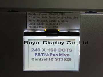 ST7586S白いLEDのバックライトが付いている3.3V電源写実的なLCDのモジュール
