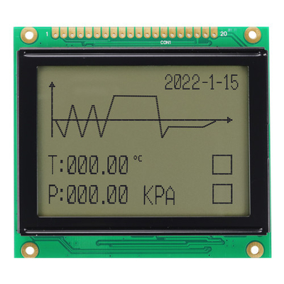 128x64モノクロ20pin 3.3V FSTN STNの表示画面12864のグラフィックLcdモジュール