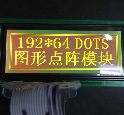 モノクロ グラフィック LCD 192x64 ドット マトリックス LCD ディスプレイ モジュール STN イエロー グリーン