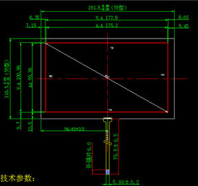 1.8" - 21"高貴な斜めLcdのタッチ画面 モジュール3Hの鉛筆の硬度