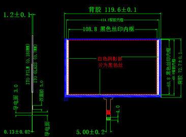 5インチのタッチ画面LCDの表示モジュール、Tft Lcdのタッチ画面 オイル証拠