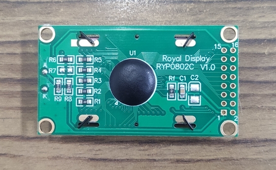 8X2 FSTN/ポジティブキャラ モノクロムLCDディスプレイ 白色LEDブラックライト
