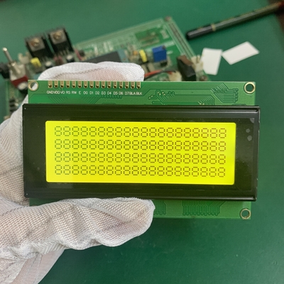STN イエロー モノクロム 20X4 キャラクター 16ピンLCDモジュール LEDバックライト