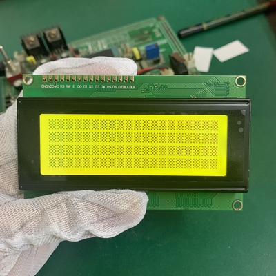 STN イエロー モノクロム 20X4 キャラクター 16ピンLCDモジュール LEDバックライト