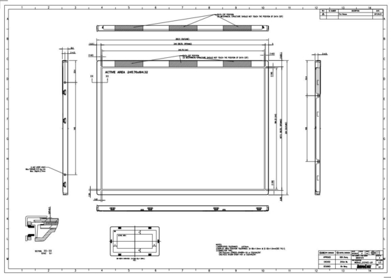 G121XCE-L01 12.1 インチ イノラックス TFT LCD モジュール 1024*RGB*768 262k/16.2M カラーディスプレイ