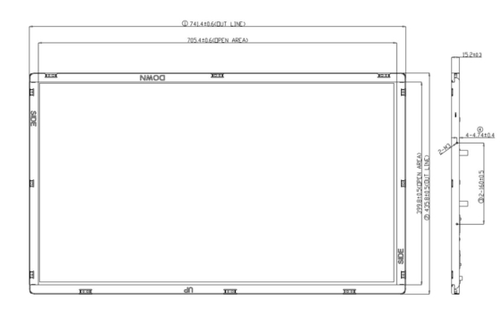 Boe 31.5 インチ 1366*768 RGB V320WX1 TFT LCD テレビ マルチメディア HD フリービューイングアングル