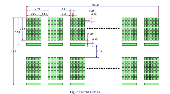 2*40 VFD ディスプレイ 40S203DA4 Rev1.0 青緑色 5*7 点マトリックス 設定可能