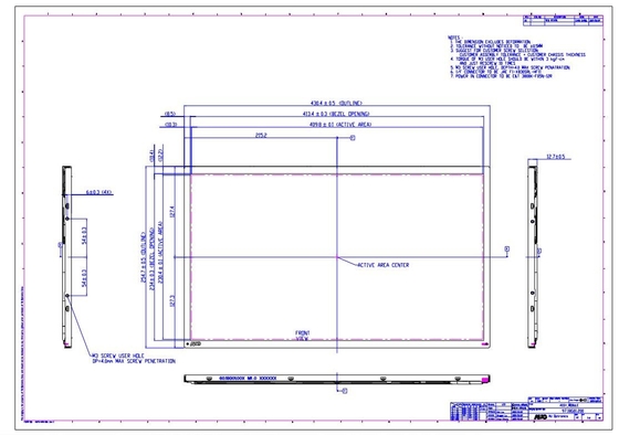 18.5'' TFT LCD モジュール 1366*768 RGB LVDS インターフェイス AUO オリジナルディスプレイ 小型MOQ