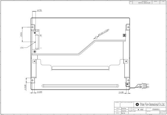 8インチ TFT LCD PD080SL1 PVI 800*600 RGB CCFLディスプレイ インダストリアルタッチ・ワイド温度