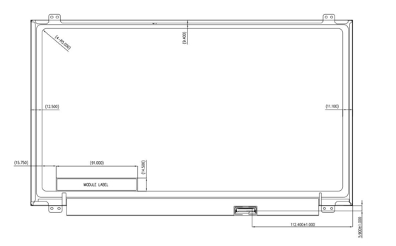 15.6' TFT LCD モジュール Innolux 1366*768 RGB HD N156bge-Eb2 6h オリジナルディスプレイ