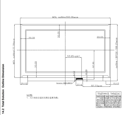 13.3'' TFT LCD モジュール Innolux 1920*1080 RGB 高コントラストノートブックディスプレイ ワイドビューモニター