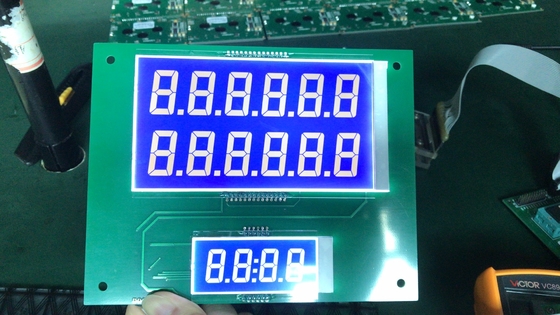 FSTN LCD モジュール 燃料配給器 工業ディスプレイ Ht1621 6h 5.0V トランスフレクト ポジティブ 調整可能
