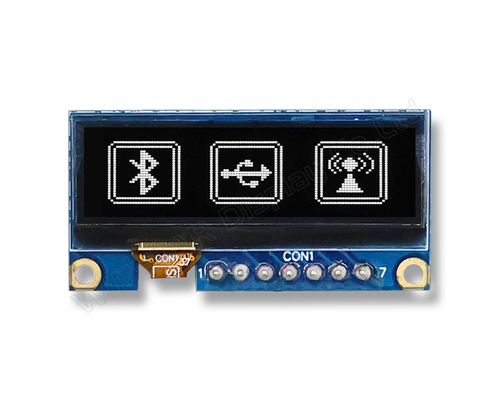 1.3' 128*40 グラフィック モノ Sh1106 SPI I2c 広温 OLED