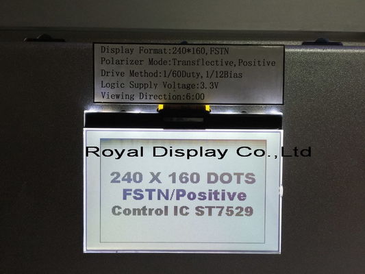 白い色のモノクロ写実的なタッチ画面 モジュールLCDのコグ モジュールとの240X160点STN UC1611S