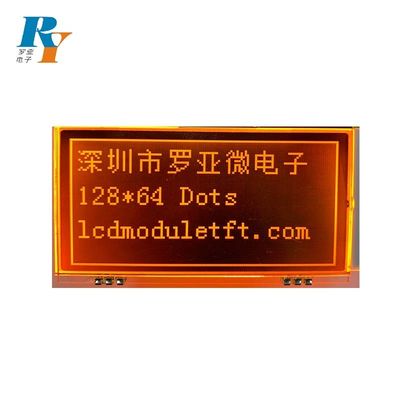熱い販売128X64はSt7565pオレンジにBlacklight Transmissive LCDモジュールの表示FSTN FPCはんだ付けに点を打つ