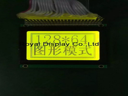 128x64ドット マトリクスlcdモジュールのコグの陽性LCDをはんだ付けするFPCはFSTNのエアコンのコントローラーを表示する