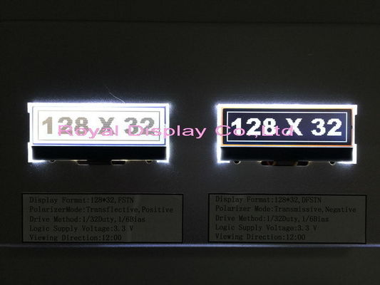 白いLEDのバックライト写実的なLCDのモジュール128x32と容量性カスタマイズされた128*32DOTS IC ST7921は電子スケールのために点を打つ
