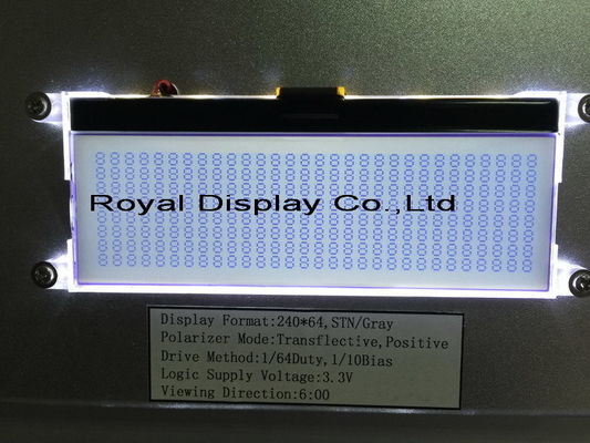 工場によってカスタマイズされるサイズ モノクロRYG12864M 128x64のコグLCDのパネルST7565R IC LCDのバックライト モジュール