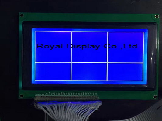 240*128はROHS FSTN 3V平行LCDの表示モジュールSTN YG/Blue Lcdのバックライト モジュールに点を打つ