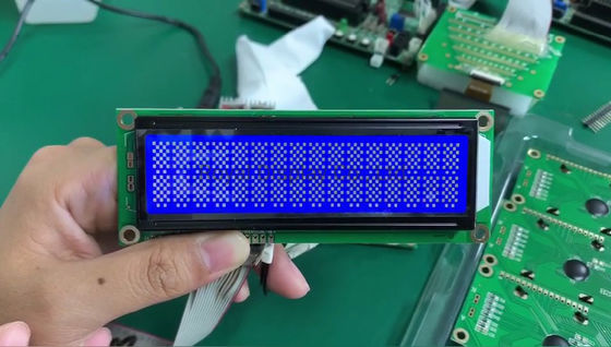 白いバックライトが付いている穂軸5.0V 1602の点特性LCDモジュールSt7066
