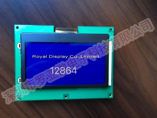 Character Dfstn Blue 12864 LCD Display Module with White Backlight
