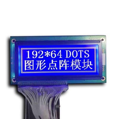 工場によってカスタマイズされるサイズ モノクロDfstn 19264は白いピクセル黒の背景の穂軸のコグLCDの表示に点を打つ