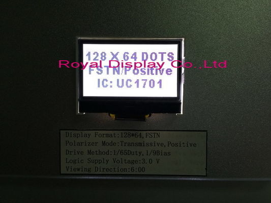 卸し売りCog/COB 128X64 Blacklight写実的なモノラルLCDの表示モジュールLCDのパネル