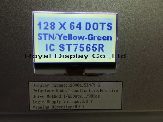 卸し売りCog/COB 128X64 Blacklight写実的なモノラルLCDの表示モジュールLCDのパネル