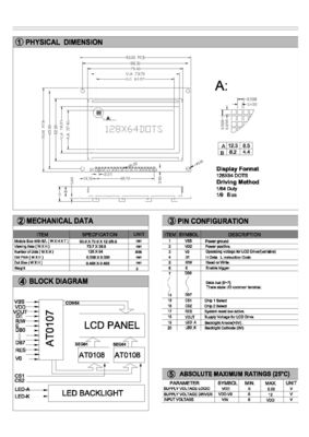 卸し売りCog/COB 128X64 Blacklight写実的なモノラルLCDの表示モジュールLCDのパネル
