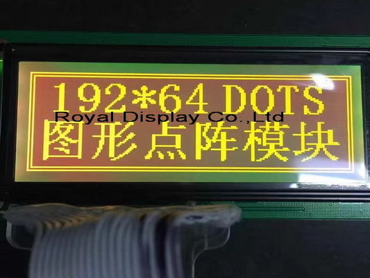カスタマイズされたSTN/FSTN 192*64はサイズのコグ写実的なLCDのモジュール モノラルLCDの白いバックライトに点を打つ