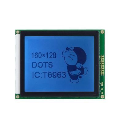 160128グラフィックLCDモジュールT6963c 5V 22 Pin 160X128 LCDの表示