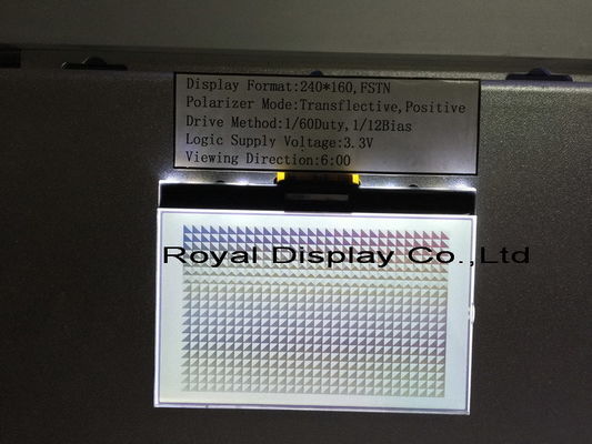 Stnの灰色240X160は写実的なLCD表示FFC平行LCDの表示モジュールに点を打つ