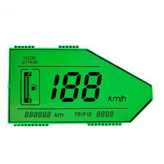 7つの区分のオートバイの速度計TN LCDはTransflective肯定的なRY013を表示する