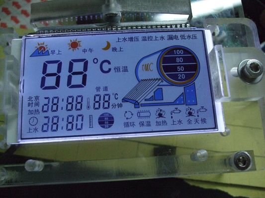 12864 Stn RoHS FSTN肯定的なLCDは入れられた電池のための1/9の義務を表示する