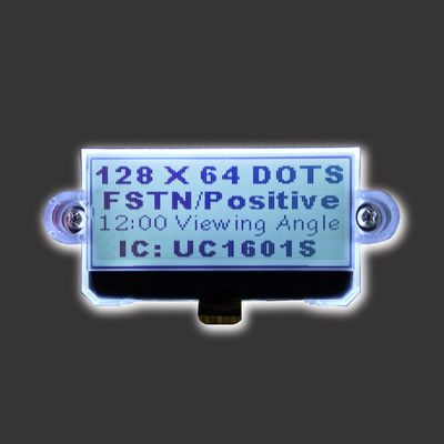 FSTN 128X64 VA LCDのパネルRYG12864M St7565rの写実的なコグ モジュールのドット マトリクスgraphnicモノクロLCDの表示。