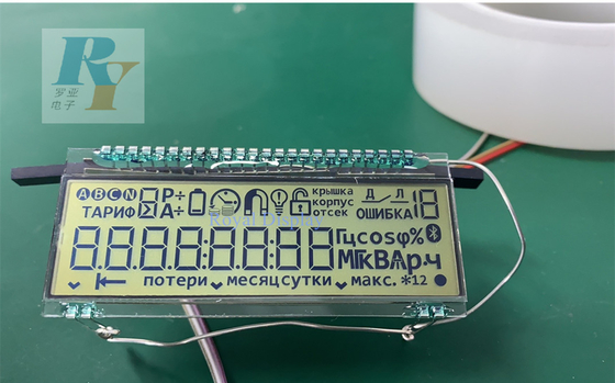 カスタマイズされたTNデジタル7の区分メタル ピンは電子電池の水道メーターのためのLcdを表示する