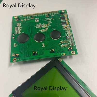 128X64dots STN Yellowgreen写実的なLCDの表示のモノクロ穂軸LCDモジュール