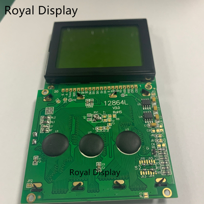 128X64dots STN Yellowgreen写実的なLCDの表示のモノクロ穂軸LCDモジュール