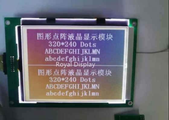 モノクロLCDのモニターをはんだ付けするFSTNの灰色のグラフィックLCDの表示320X240 FPC