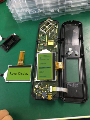 160X80コグ写実的なLCDのモジュールSTN LVDSはUC1698U ICとケーブルで通信する