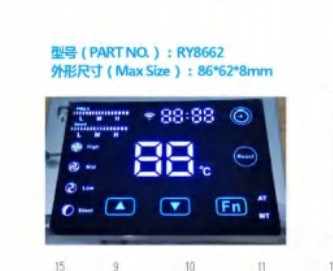 エアコンのための100000hrs区分のLED表示モジュールCCの極性