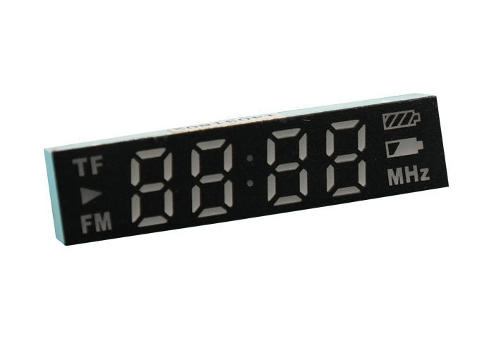 カスタマイズされた4ディジット7の区分表示0.32inch TF/無線のMP3プレーヤーのためのFMの赤い色