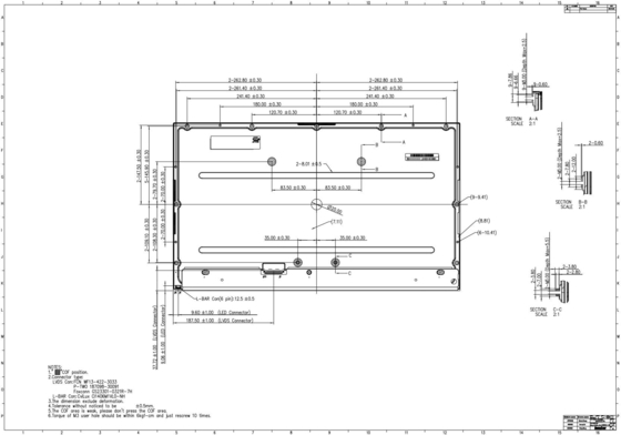 23.8インチ イノルーックス TFT LCD モジュール R238hca-L3b 1920*1080 フルHD 16.7m ディスプレイ